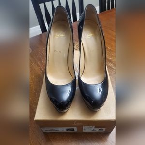 Christian Louboutin Bianca 140 Patent Calf Black 41